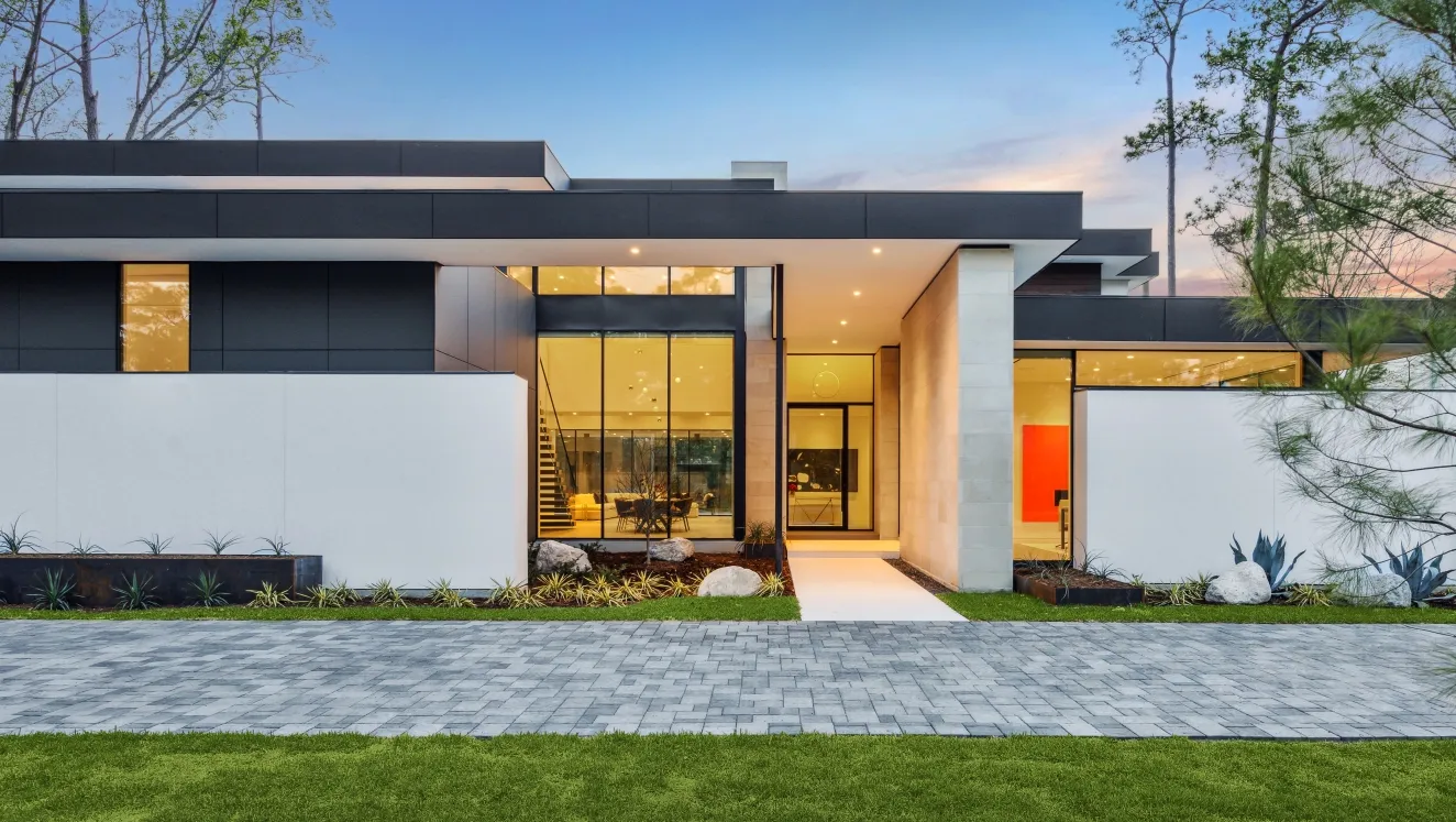 Modern Edge residence showing architectural intent carried into built form