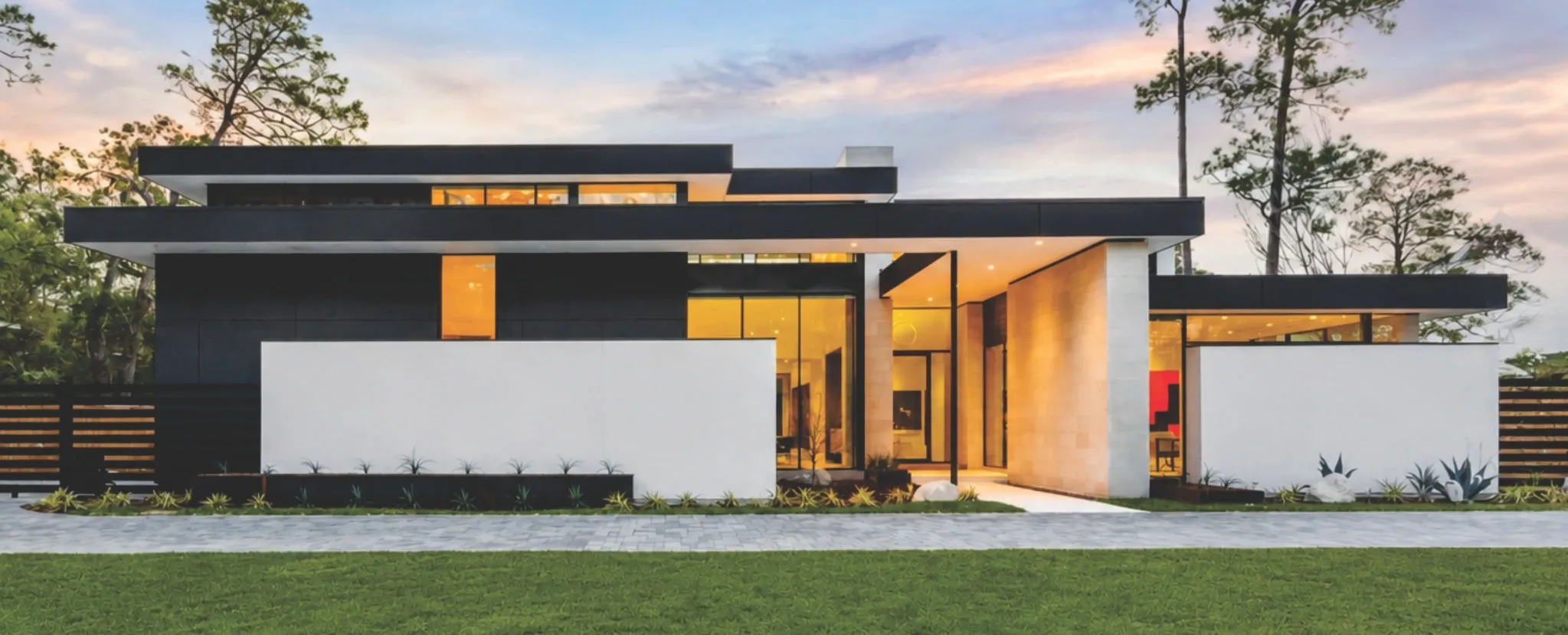 Knipp House, a completed modern residence in Houston, Texas