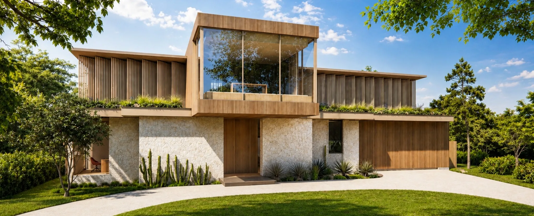 Electra House, a courtyard residence in development in Memorial, Houston